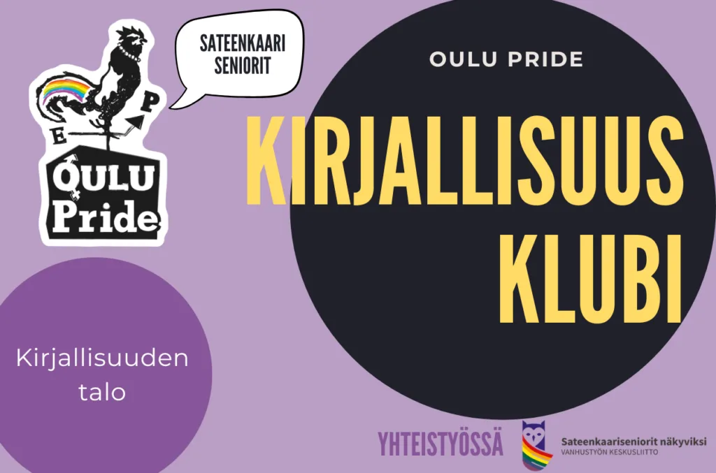 Kirjallisuusklubi_2026-1024×677 Sateenkaarisenioreiden kirjallisuusklubi 5.8.2026 Oulu kirjakauppa